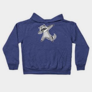 Dabbing Raccoon - Funny Raccoon Dabbing Kids Hoodie